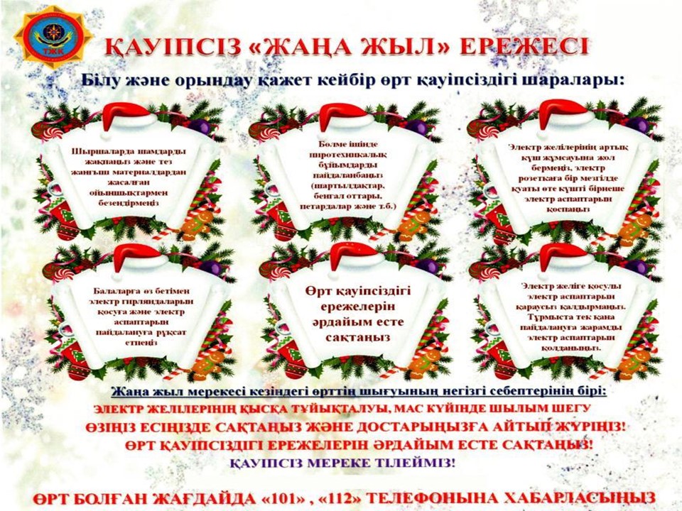 "Қауіпсіз - Жаңа жыл"   Ережесі