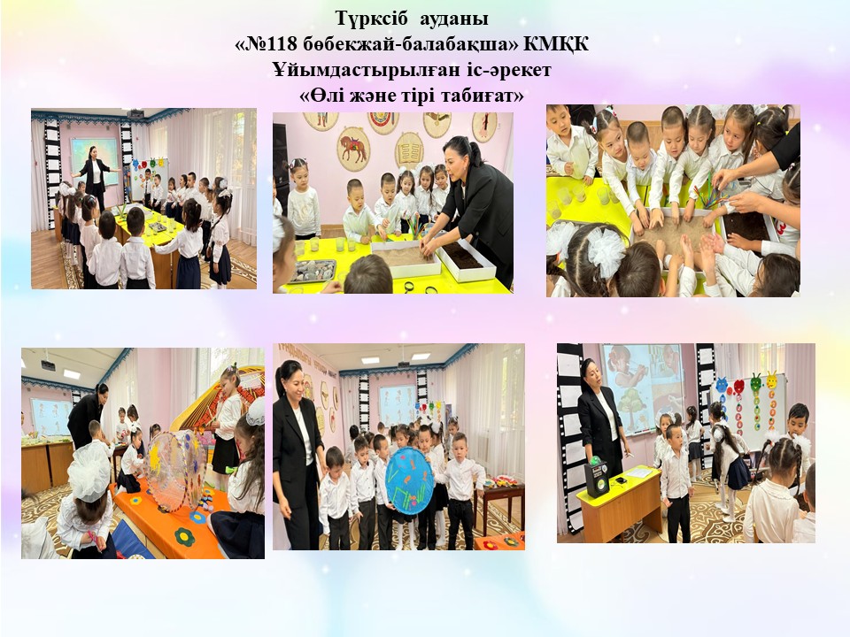 Ұйымдастырылған іс-әрекет  "Өлі және тірі табиғат" Ересек "Айгөлек"тобы